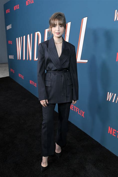 Photo Lily Collins Charlie Mcdowell Windfall Premiere Netflix Stars Photo Just Jared