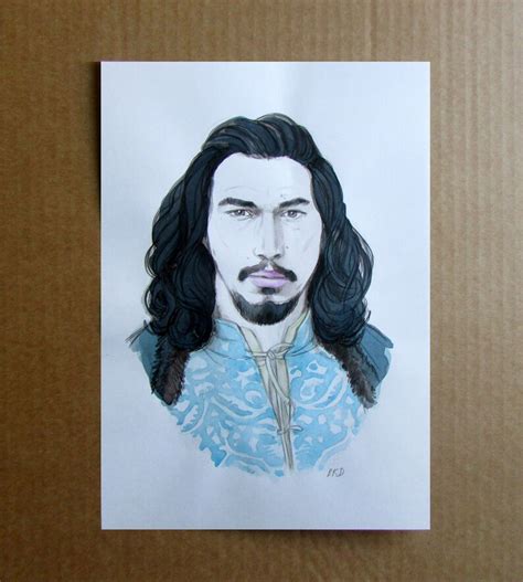 Adam Driver As Jacques Le Gris Portrait The Last Duel Fanart Etsy