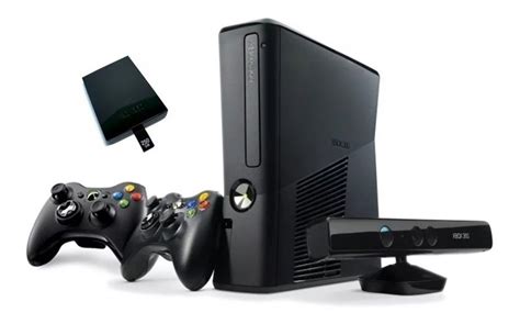 Consola Xbox 360 Slim R 50 Kinect Disco Duro3202 Controles Mercado