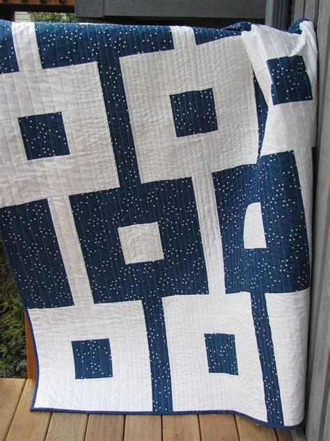 Blue And White Quilt Modern Quilt Patterns Patchwork Patterns Quilt