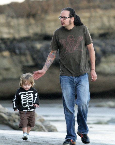 Jonathan Davis In Jonathan Davis Strolling On Beach With Son Zeppelin