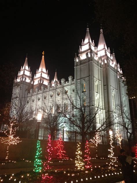 Salt Lake City Temple Christmas Lights Salt Lake City Temple