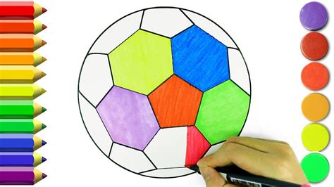 How To Draw Soccer Ball Sport Toys Coloring Pages Learn Drawing