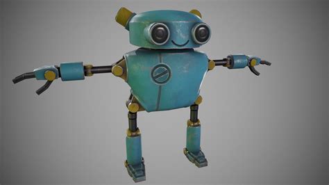 Game Ready Robot 3d Model Animated Cgtrader