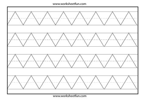 Printable cursive writing worksheets teach how to write in cursive handwriting. zig zag line tracing | Preschool worksheets, Preschool ...