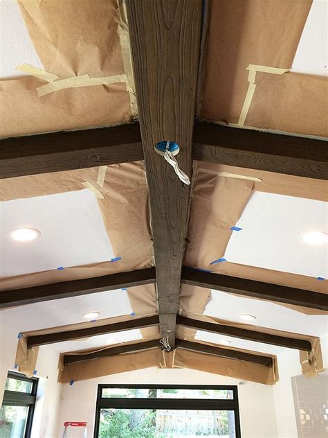 Amazing faux wood beams design ideas designing idea. DIY Faux Wood Beams (withHEART) | Faux wood beams, Fake ...