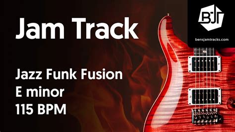 jazz funk fusion jam track in e minor bjt 9 youtube