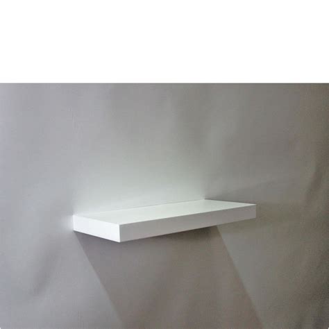Brilliant finish of this glass line shelf is another specialty.5/16 in. Gloss White Floating shelf 450x200x38mm - Mastershelf