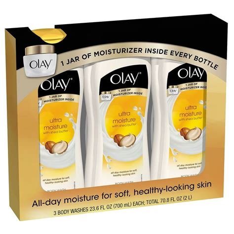 Olay Ultra Moisture Body Wash With Shea Butter 236 Fl Oz 3 Ct