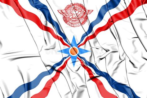 3D Vlag Van Assyria Stock Illustratie Illustration Of Sluit 88857188