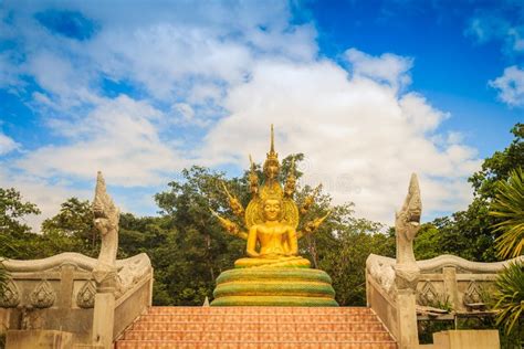 Naga Heads At Buddhist Temple In Thailand Stock Image Image Of