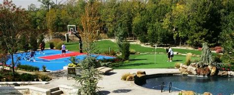 With its patented interlocking system, versacourt provides an exceptionally uniform and durable surface, which allows for intensive activity. Basketball court, pool, and putting green | Outdoor ...