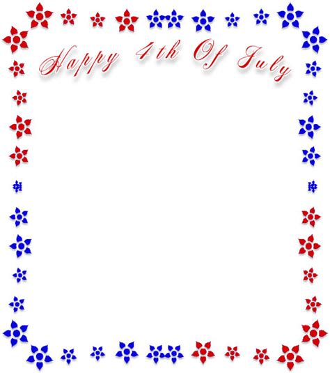 Free 4th Of July Border Clipart Frames Borders