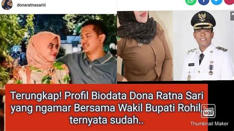 Terungkap Profil Biodata Dona Ratna Sari Yang Ngamar Bersama Wakil