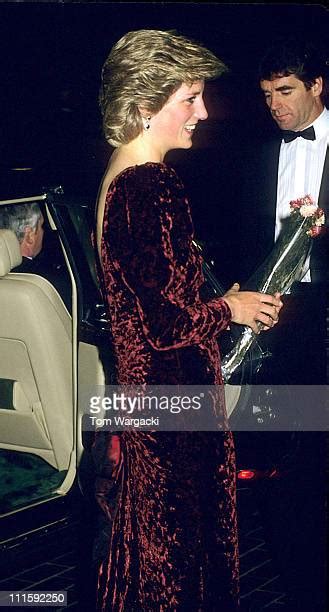 Diana Princess Of Wales Attends The Premiere Of Back To The Future