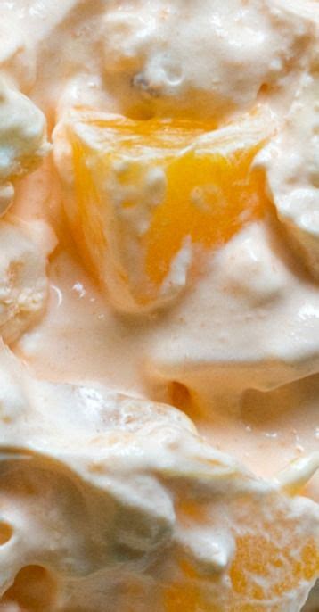 I think it was originally supposed to be a pie. Millionaire Peach Salad | Recipe | Dressing for fruit ...