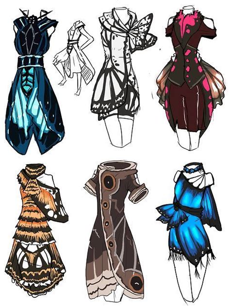 See more ideas about drawing clothes, anime drawings, anime outfits. Cool butterfly themed outfits. | Roupa fantasia, Esboço de ...
