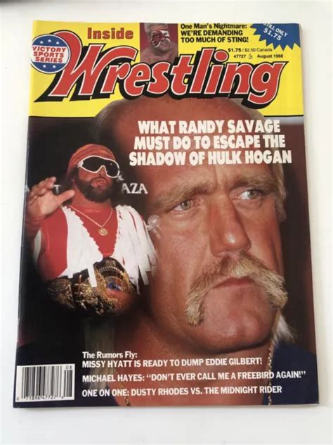INSIDE WRESTLING MAGAZINE August 1988 Hulk Hogan Ultimate Warrior Cover
