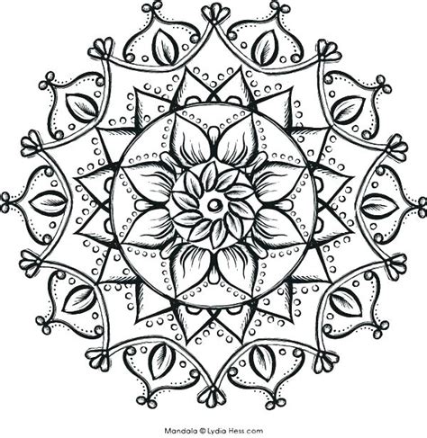 Intricate Mandala Coloring Pages At Free Printable
