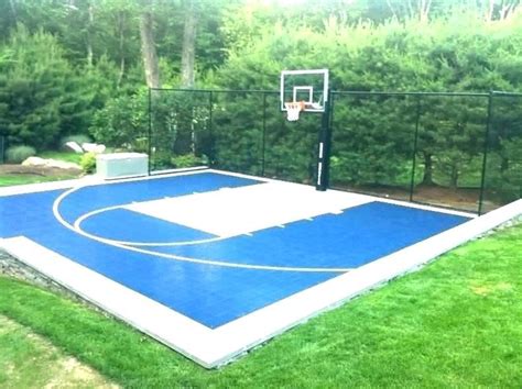 Half Court Basketball Dimensions For A Backyard Backyard Ideas