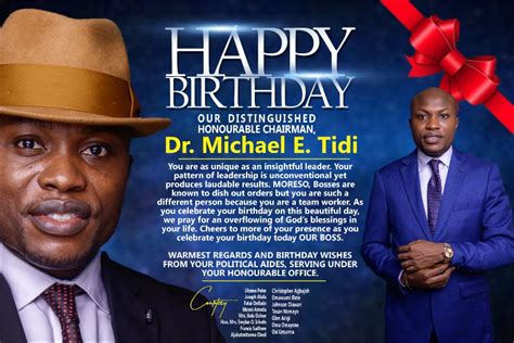 Tidis Political Aides Congratulate Him On His Birthday National