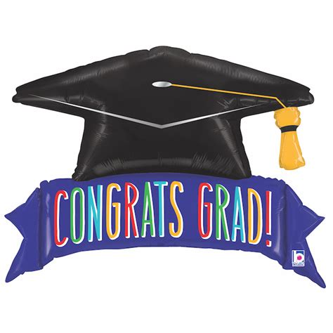 Graduation Congrats Hat Grabo Foil Balloon Hiflyers
