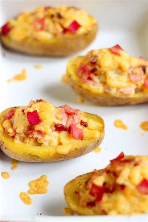 Pommes de terre farcies jambon et cheddar