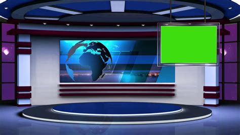 News Tv Studio Set - Stock Footage Video (100% Royalty-free) 17603581