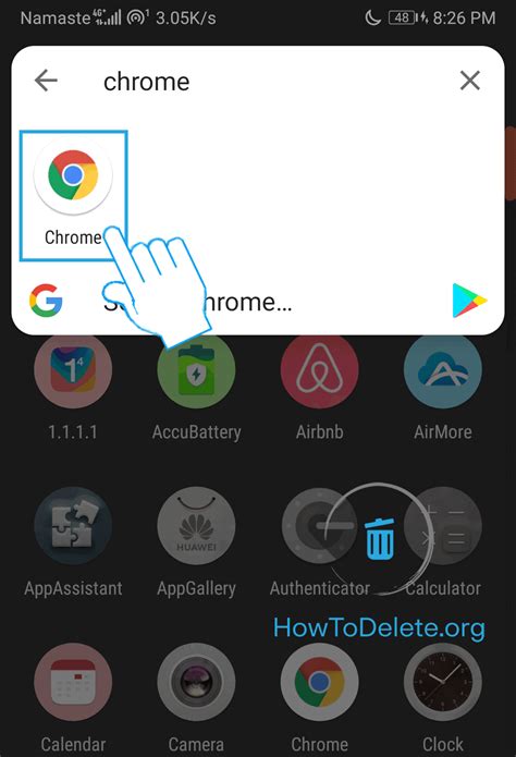 We have a features and screenshots of each app. open Chrome app - How To Delete