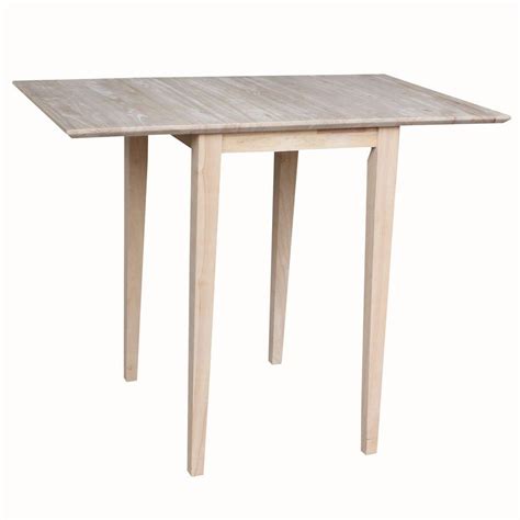 Make your space work better for you with drop leaf dining tables to maximise your small space. International Concepts Small Drop Leaf Wood Unfinished ...