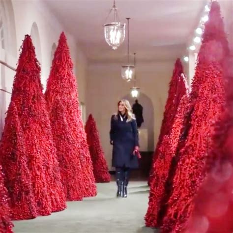 Melania Trump Christmas Decor White House Christmas Day
