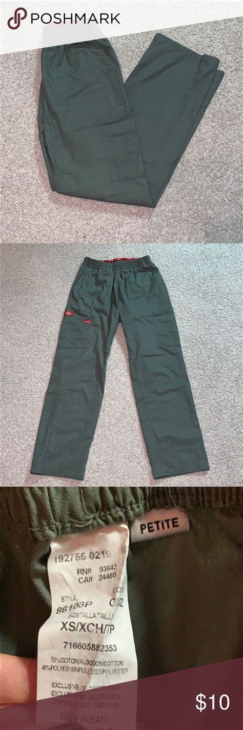 Womens Army Green Scrub Pant 💚 Scrub Pants Green Scrubs Pants For