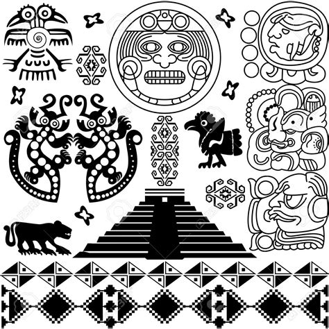 Pin By Anıl On Patterns Aztec Tattoo Aztec Art Mayan Symbols