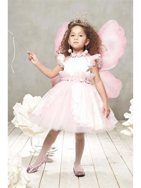 Pink Fairy Costume For Girls Chasing Fireflies