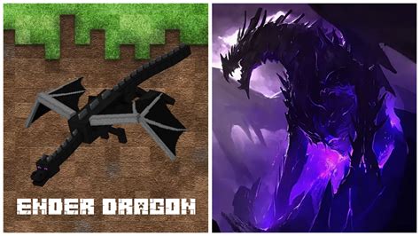 Minecraft Ender Dragon In Real Life Characters Mobs Темные рисунки