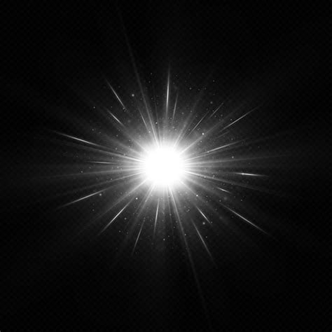 Premium Vector Shining Silver Stars Isolated On Black Background