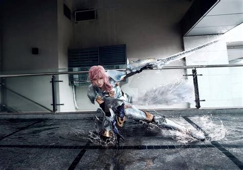 Final Fantasy 13 2 Lightning Claire Farron Cosplay Mog Ranet
