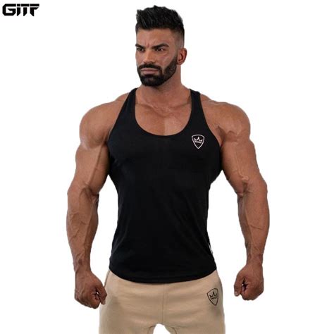 Gitf Brand Gym Running Vest Bodybuilding Clothing Fitness Men