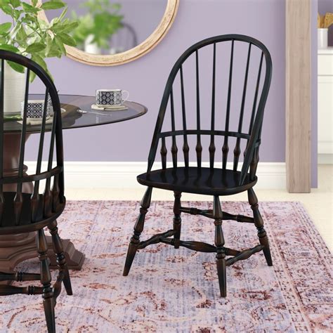 Hooker Furniture Sanctuary Windsor Back Side Chair In Ebony And Reviews