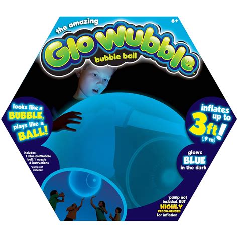 Glo Wubble Bubble Ball Blue