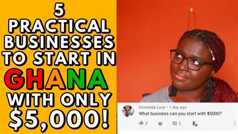 5 Businesses To Start In Ghana With Only 5000 Youtube