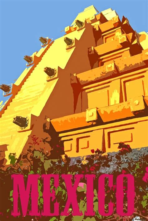 Mexico City Vintage Travel Poster Vintage Poster