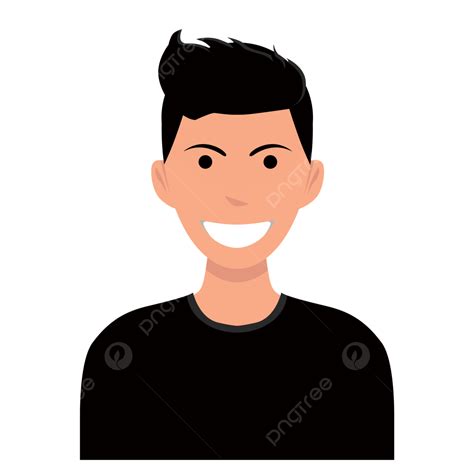 Smiling Person Clipart Png Images Cartoon Person Smiling Man Vector