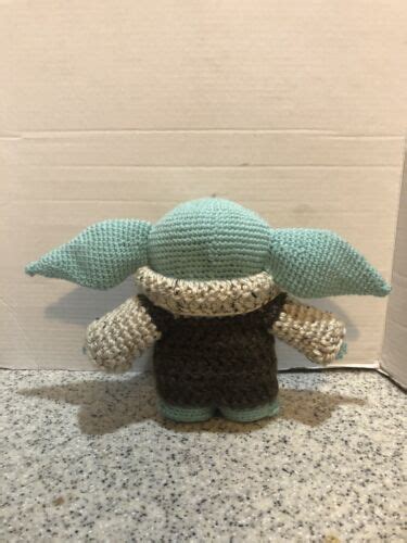 The Child 10 Tall Baby Yoda Mandalorian Fan Art Plush Crochet Doll