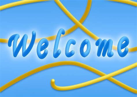Welcome Text Background Stock Illustration Illustration Of Concept