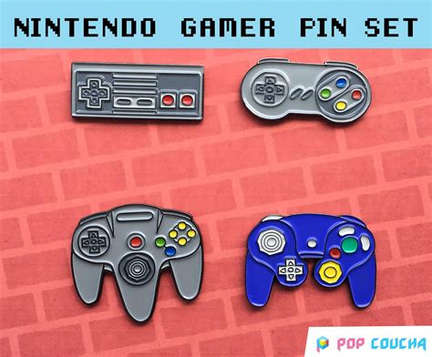 Nintendo Combo Enamel Lapel Pins Nintendo Badge Pins Brooch Boyfriend