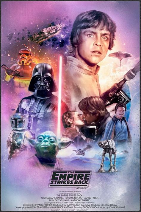 Art Star Wars The Empire Strikes Back Canvas Print Movie Poster