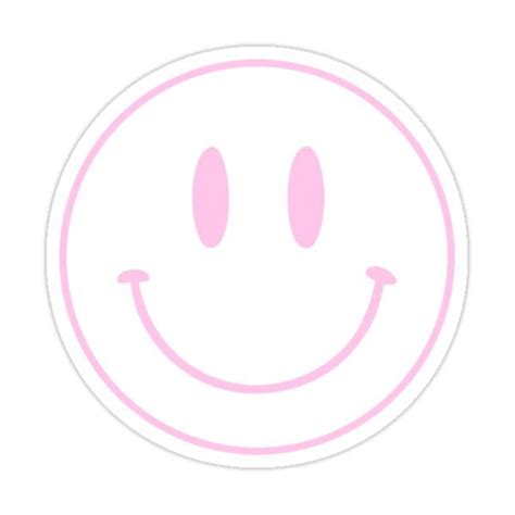 Pink Smiley Faces Aesthetic No Background
