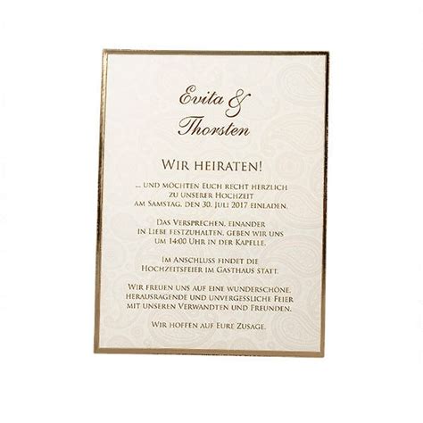 Die teilnehmerinnen und teilnehmer stellen sich vor. Einladungskarte Hochzeit "Evita" - weddix.de - weddix.de