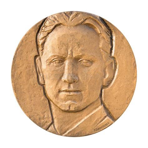 Jubilee Medal Large Desktop Medallion Famous Russian Writer Journalist